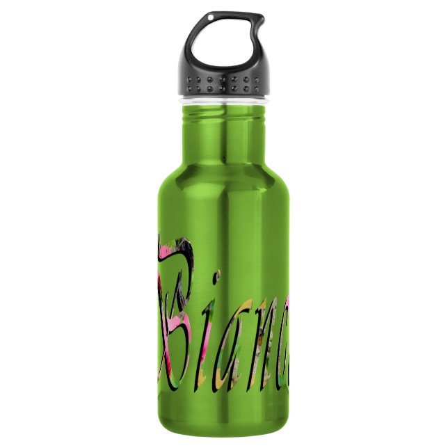 Bianca Girls Name Logo, Water Bottle (Front)