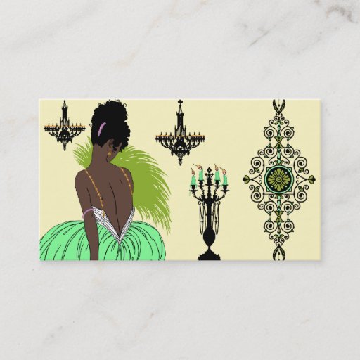 Customizable Bianca in Green - Business Cards