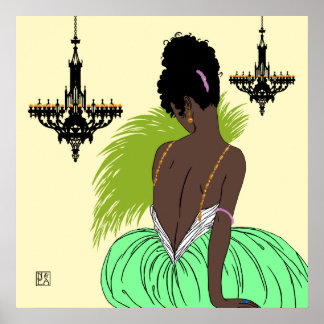 Bianca in Green - Prints/Posters Poster