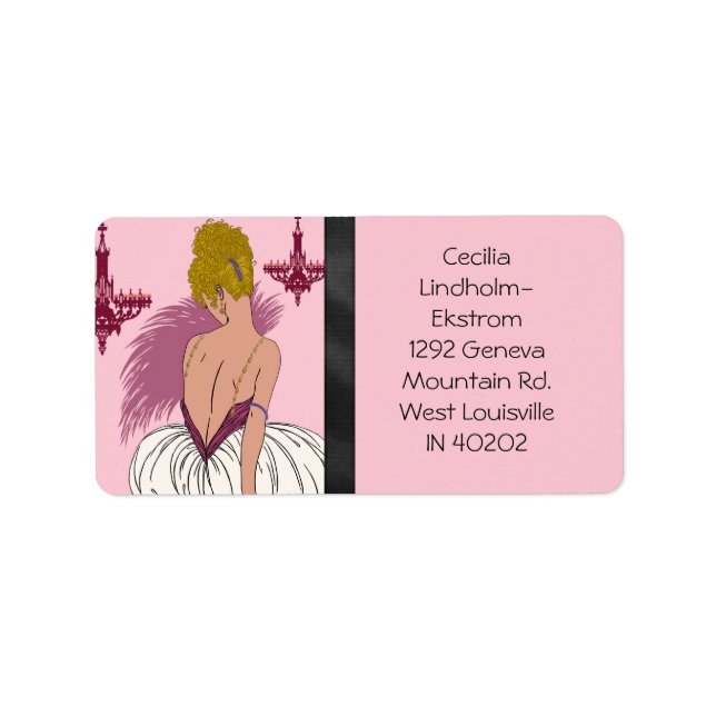 Bianca in Pink & Burgundy Label (Front)