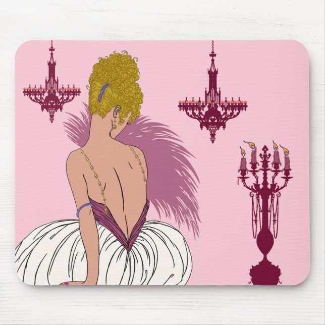 Bianca in Pink - Mousepad (Front)