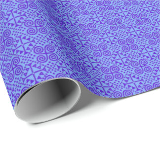 Bianca Purple and Blue Wrapping Paper