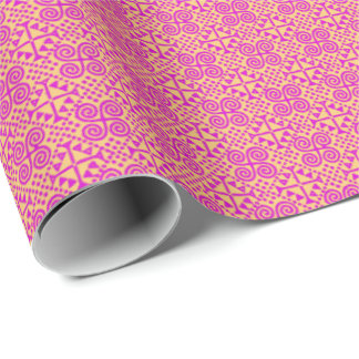 Bianca Purple and Yellow Wrapping Paper