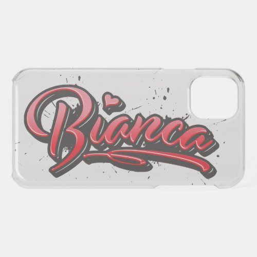 Bianca red Heart Graffiti Case iPhone 11 or other