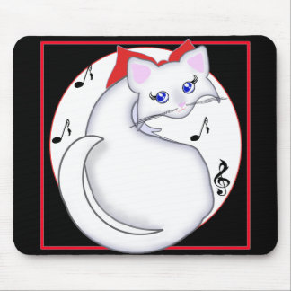 Bianca Toon Kitty Music Mousepad