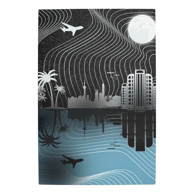 Bianco e nero metal print (Front)