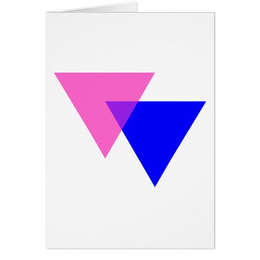 Biangles Bisexual Pride Cards (Front)