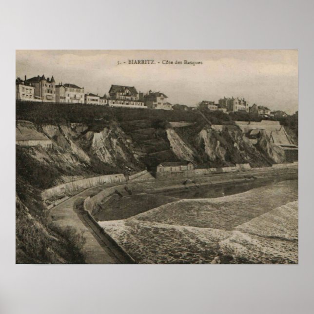 Biarritz Côte des Basque France Poster (Front)