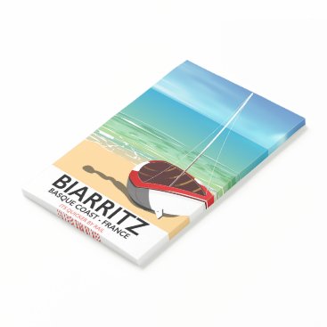 Biarritz France Beach travel poster Post-it Notes Biarritz France Beach travel poster Post-it Notes