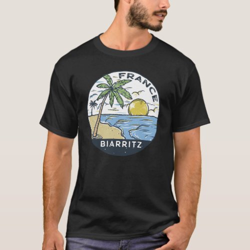 Biarritz France Vintage T_Shirt