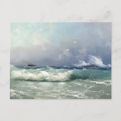 Biarritz  Ivan Konstantinovich Aivazovsky  Postcard