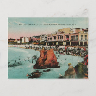 Biarritz Le casino Municipal replica 1917 Postcard