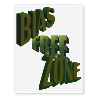 Bias-Free Zone Temporary Tattoo