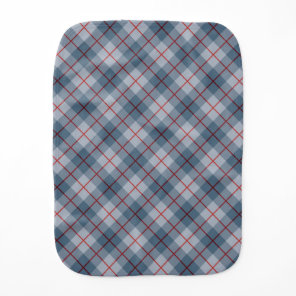 Bias Plaid Blue-Red Stripe Baby Burp Cloth