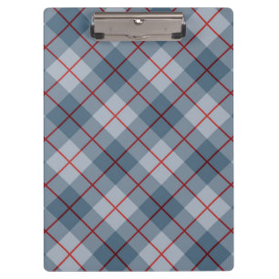 Bias Plaid Blue-Red Stripe Clipboard