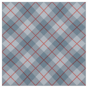 Bias Plaid Blue-Red Stripe Fabric