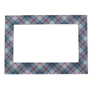 Bias Plaid Blue-Red Stripe Magnetic Picture Frame