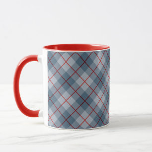 Bias Plaid Blue-Red Stripe Mug