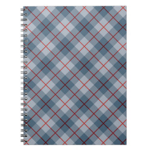 Bias Plaid Blue-Red Stripe Notebook