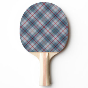 Bias Plaid Blue-Red Stripe Ping-Pong Paddle