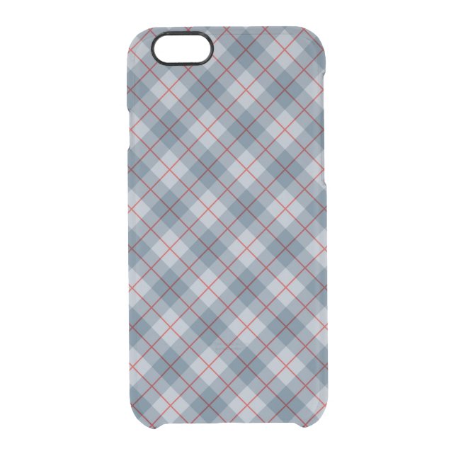 Bias Plaid Blue-Red Stripe Uncommon iPhone Case (Back)