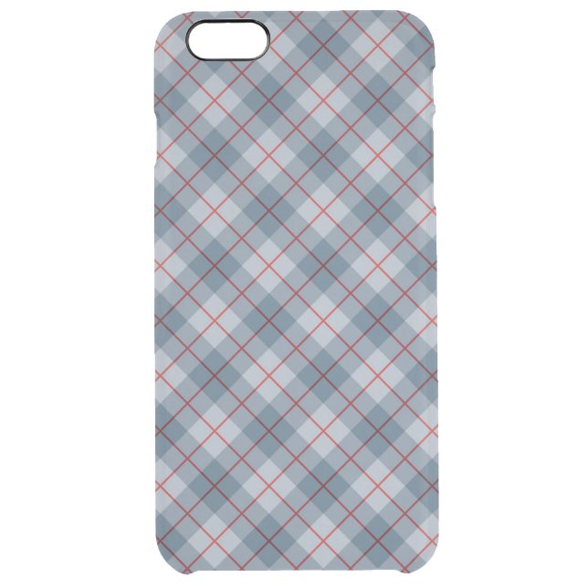 Bias Plaid Blue-Red Stripe Uncommon iPhone Case (Back)