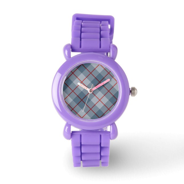 Bias Plaid Blue-Red Stripe Watch (Front)