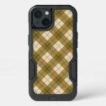 Bias Plaid in Gold with Green Stripe iPhone 13 Case