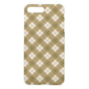 Bias Plaid in Gold with Green Stripe iPhone 8 Plus/7 Plus Case