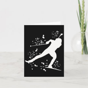 Biathlete Nordic Skiing Biathlon 18 Card
