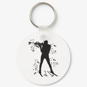 Biathlete Nordic Skiing Biathlon _3  Keychain