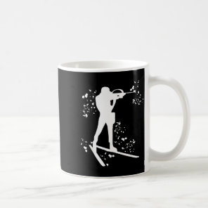 Biathlete nordic skiing biathlon  coffee mug