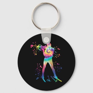 Biathlete Nordic Skiing Biathlon  Keychain