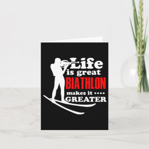 Biathlete Shooting Athlete Winter Sports Fan  Card