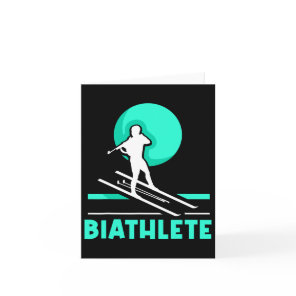 Biathlete Sports Biathlon Biathlons  Card