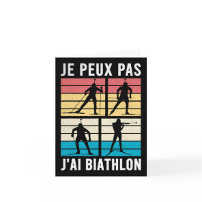 Biathletes Sports Biathlons Biathlon  Card
