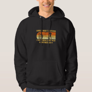 Biathlon And Beer Slogan - Retro Biathlon Vintage  Hoodie