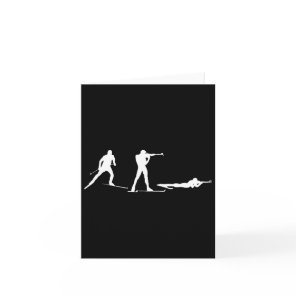 Biathlon Biathlete Position Shooting Winter Sport  Card