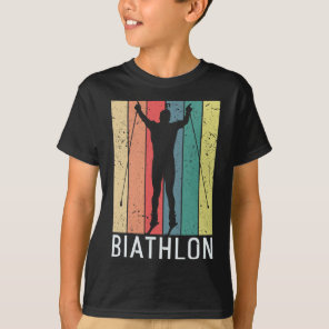 Biathlon Biathlete Winter Sports Cross-country Ski T-Shirt