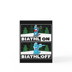 Biathlon Biathlon Sport Biathlete  Card