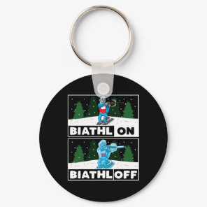 Biathlon Biathlon Sport Biathlete  Keychain