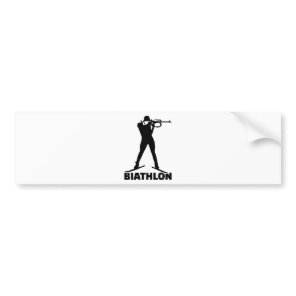 Biathlon Bumper Sticker