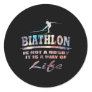 Biathlon Classic Round Sticker