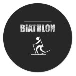 biathlon classic round sticker