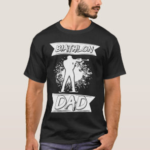 Biathlon Dad Winter Sports Snow Biathlete Cross Co T-Shirt
