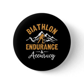 Biathlon Endurance Accuracy Biathlete Skiing Shoot Button
