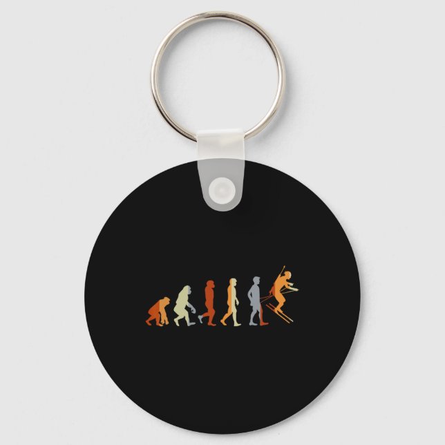 Biathlon Evolution Gift  Keychain (Front)