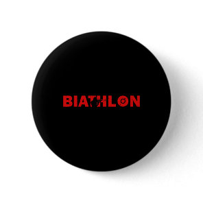 Biathlon Funny Biathlete Shooting Skiing Target Sp Button