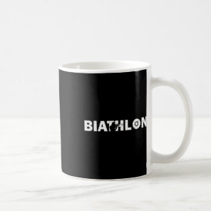 Biathlon Funny Biathlete Shooting Skiing Target Sp Coffee Mug