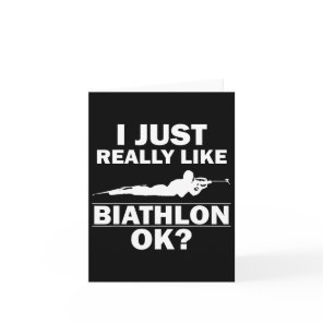Biathlon Funny Prone Position Biathlete Shooting S Card